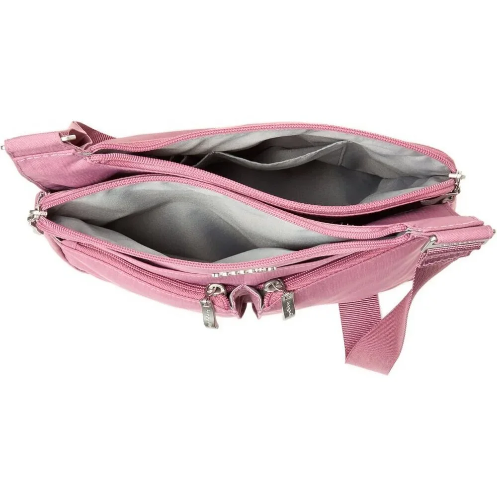 Women’s Water-Resistant Nylon Crossbody Bag Medium Travel Handbag Organizer